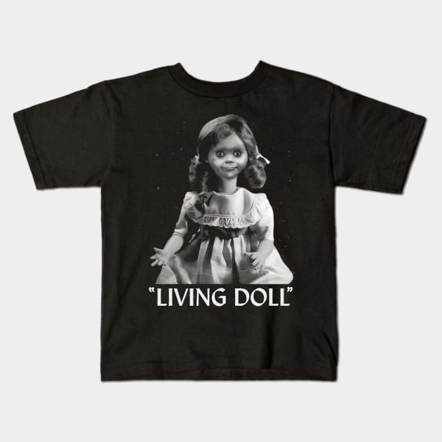 LIVING DOLL "Talky Tina" Kids T-Shirt by darklordpug